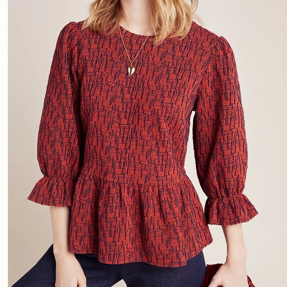 3/$15 RO & DE perette peplum top